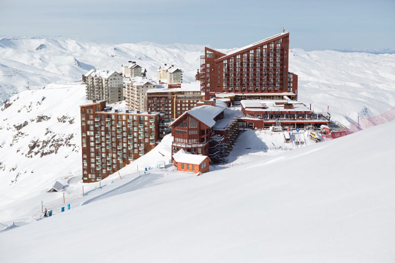 Foto del Centro de Esquí situado en el corazón de la Cordillera de los Andes