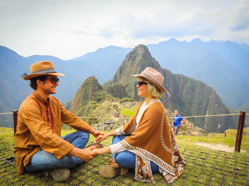 Photo of people at Machu Picchu