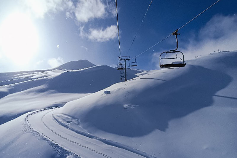 Photo of Ski Center ski lift located in the heart of the Andes Mountain Range